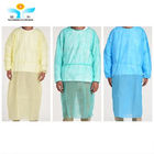 16-45gsm SPP Disposable Isolation Gown With Waist 2 Ties And Certificates