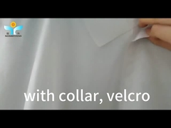 25-50gm Pakaian Putih sekali pakai Warna Putih PP SMS Kain Non-Woven