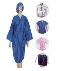 V-Neck Disposable Kimono Gowns Fluid Resistant Comfortable Breathable