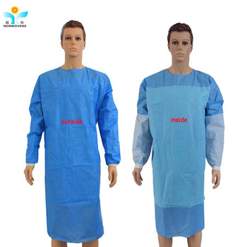 SMS Nonwoven Eco Friendly Breathable Surgical Gowns with Antibacterial Protection