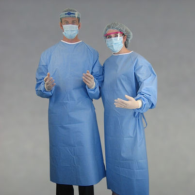 Manufacture SMMS Nonwoven Material Disposable Surgical Gowning for Hospital Surgeon