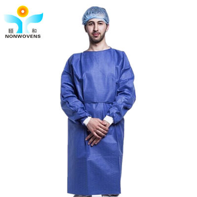 Manufacture SMMS Nonwoven Material Disposable Surgical Gowning for Hospital Surgeon