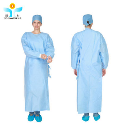 Manufacture SMMS Nonwoven Material Disposable Surgical Gowning for Hospital Surgeon