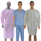 Knitted Cuff Lab Coat For Medical Use With Good Breathability Nonwoven Fabric