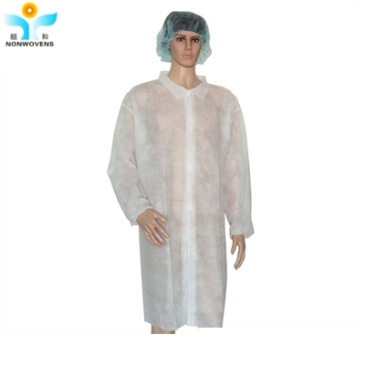 Blue Disposable Protective Wear Gown 100% Polypropylene For Industrial