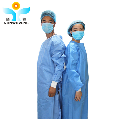Elastic Cuff Disposable Medical Protective Wear With Zipper High Fluid Resistance