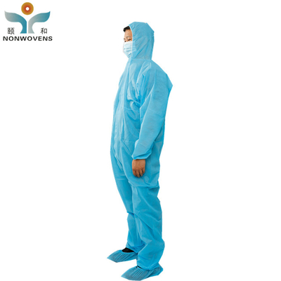 Medical Disposable Protective Wear Anti Bacterial Coverall SMS Waterproof  For Hospital