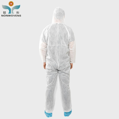 SMS Anti Bacterial Disposable Protective Wear Waterproof Protective Coverall Wear For Hospital